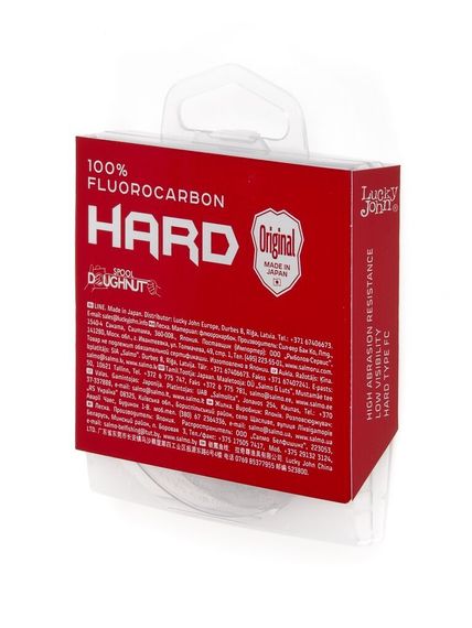 Леска монофильная Lucky John FLUOROCARBON Hard 30 м, 0,23 мм