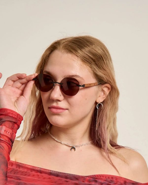 Очки солнцезащитные Spunky Free Flow Ring-Dong Brown. dark brown lens - фото 2