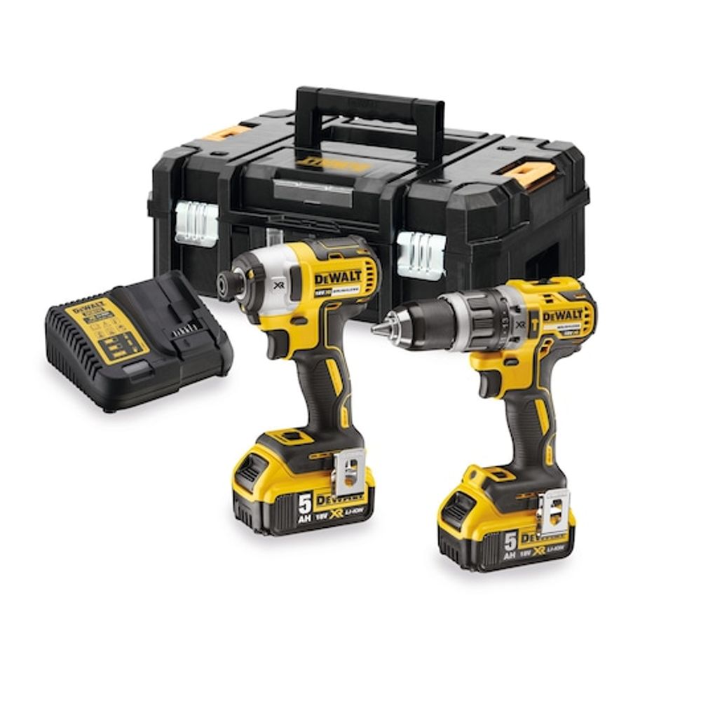 Набор DeWalt DCK266P2T: DCD796 + DCF887, 2 × 5 А·ч, TSTAK