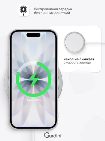 Чехол накладка iPhone 17 6.3" Gurdini силикон Ultra Twin 1 mm прозрачный