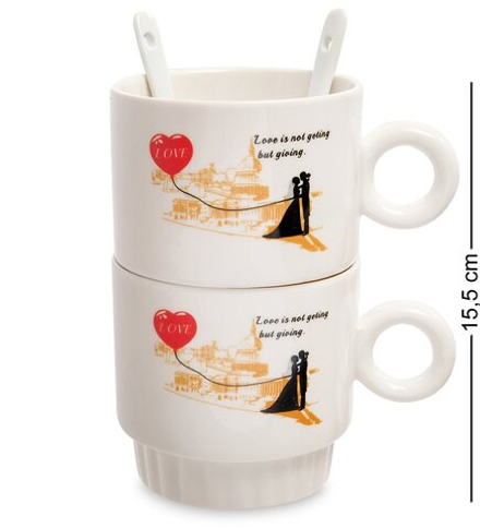 GAEM Art MUG-170/2 Набор из двух кружек «Любите и будете любимы»