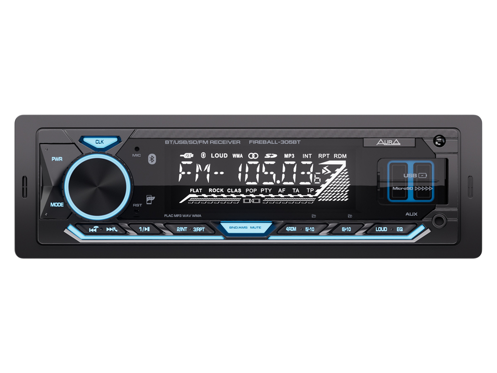 Головное устройство Aura FIREBALL-305BT - BUZZ Audio