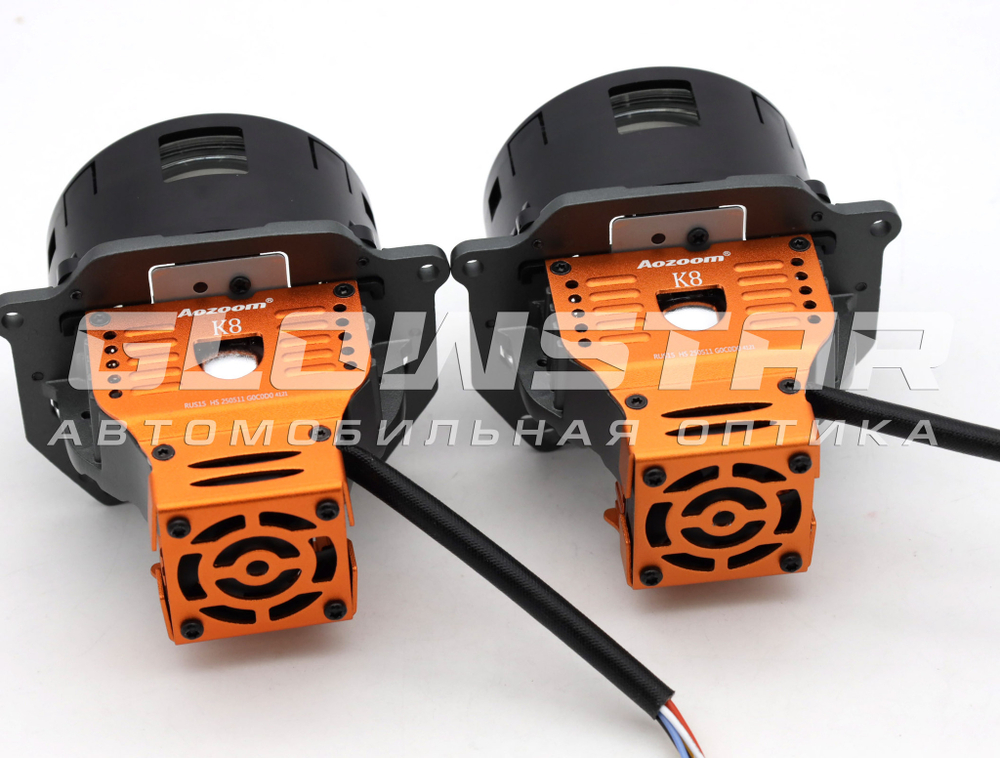 Билед модули Aozoom K8 3.0 дюйма, 2 чипа, 5500K, 12V, 52W/73W, крепление 3R (комплект, 2шт)