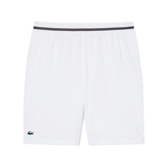 Мужские теннисные шорты Lacoste Tennis X Novak Djokovic - white/buffalo