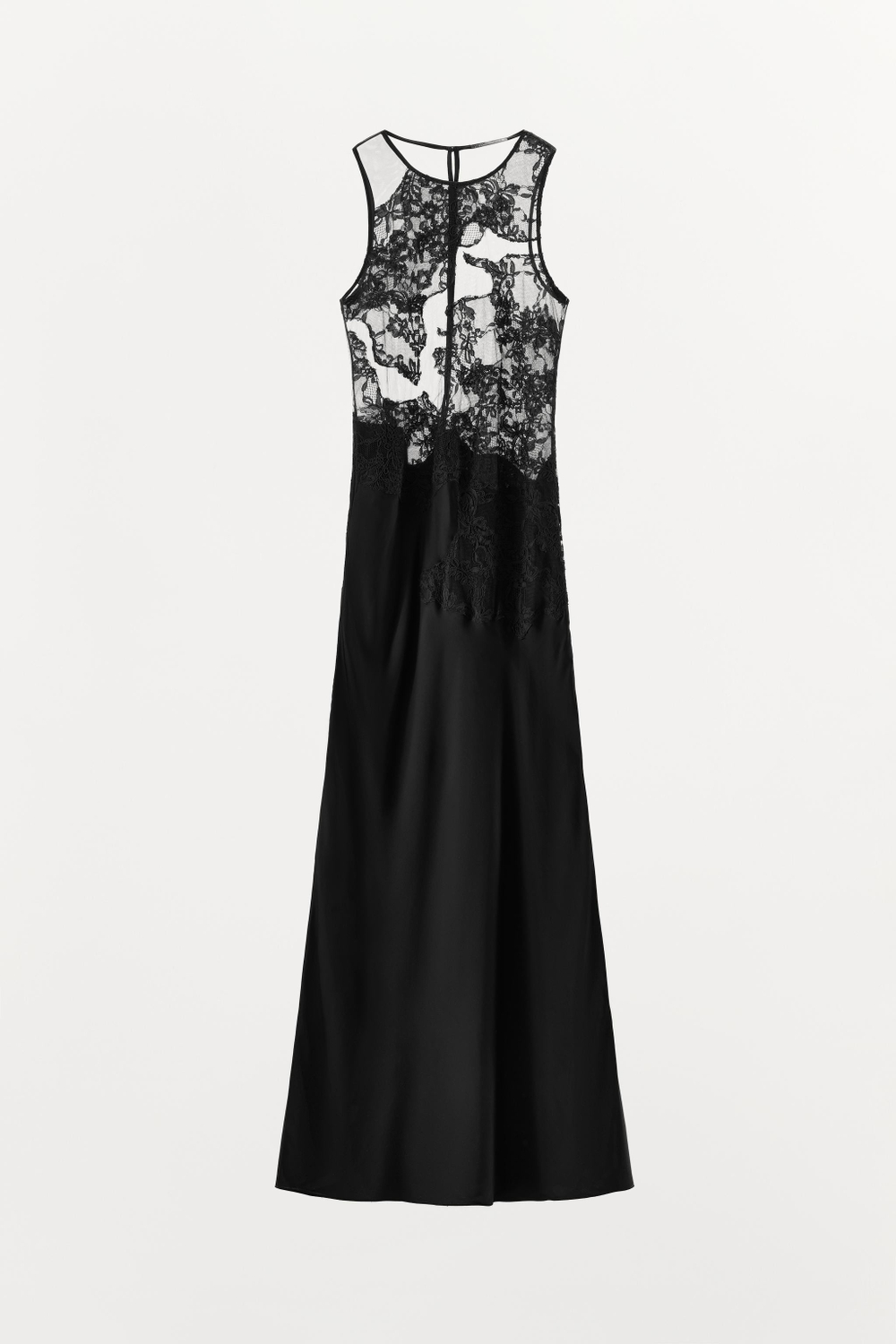 ДЛИННОЕ ПЛАТЬЕ С КРУЖЕВНОЙ ОТДЕЛКОЙ — ZW COLLECTION — ZARA
