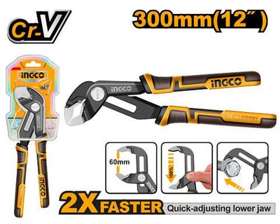 Клещи универсальные переставные 300мм INGCO HPP38308 INDUSTRIAL