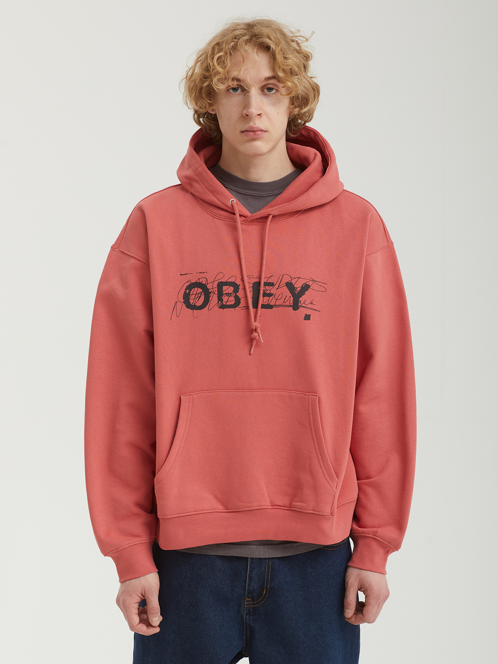 Мужская Толстовка Obey Scribble