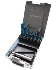 Набор комбинированных метчиков HSS-G с покрытием Blue-Tec, Karnasch, арт. 21.1810