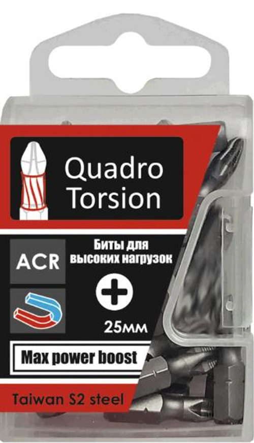 Бита  РН1* 25 магн. д/больш.нагрузок (уп 10шт) /Quadro Torsion 410125
