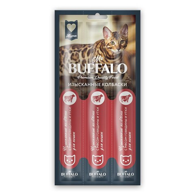 Колбаски Mr.Buffalo Утка/Говядина для кошек 3 шт