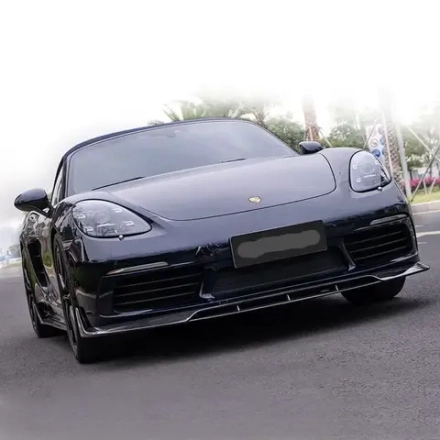 Карбоновая губа переднего бампера для Porsche 718 982 Cayman/Boxster 2016+ Порше