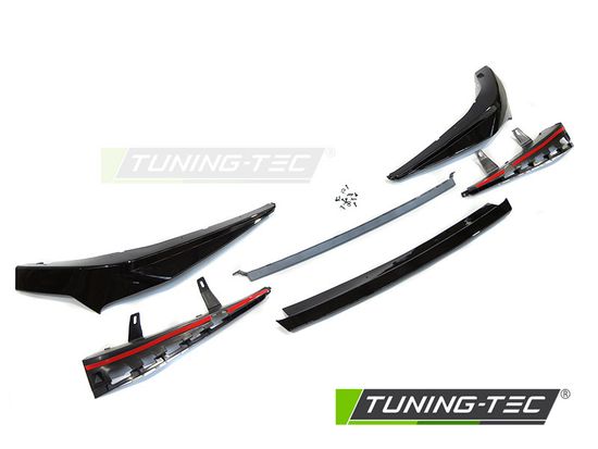 Губа переднего бампера GLOSSY BLACK SPORT для BMW G30 G31 LCI 20-23