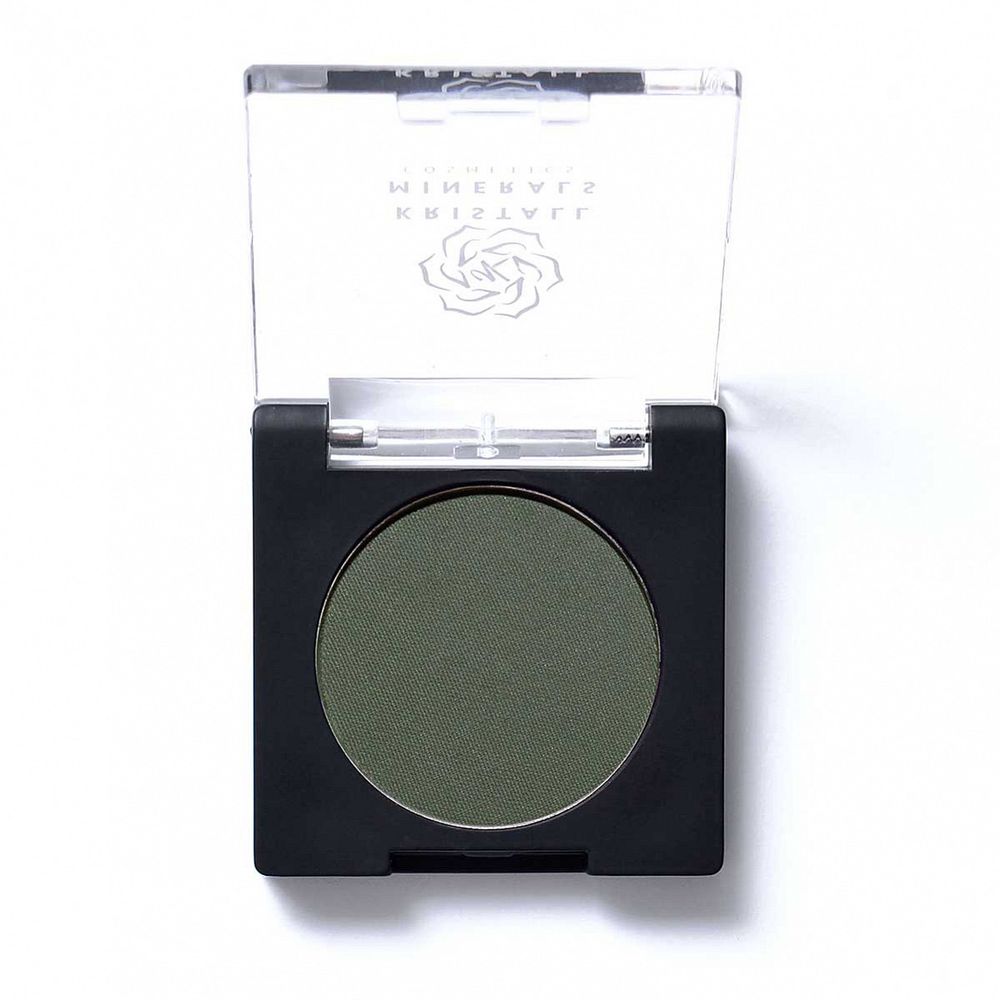 Тени компактные С119 Королевский изумруд Матовая коллекция 1,7 г (Kristall Minerals Cosmetics)