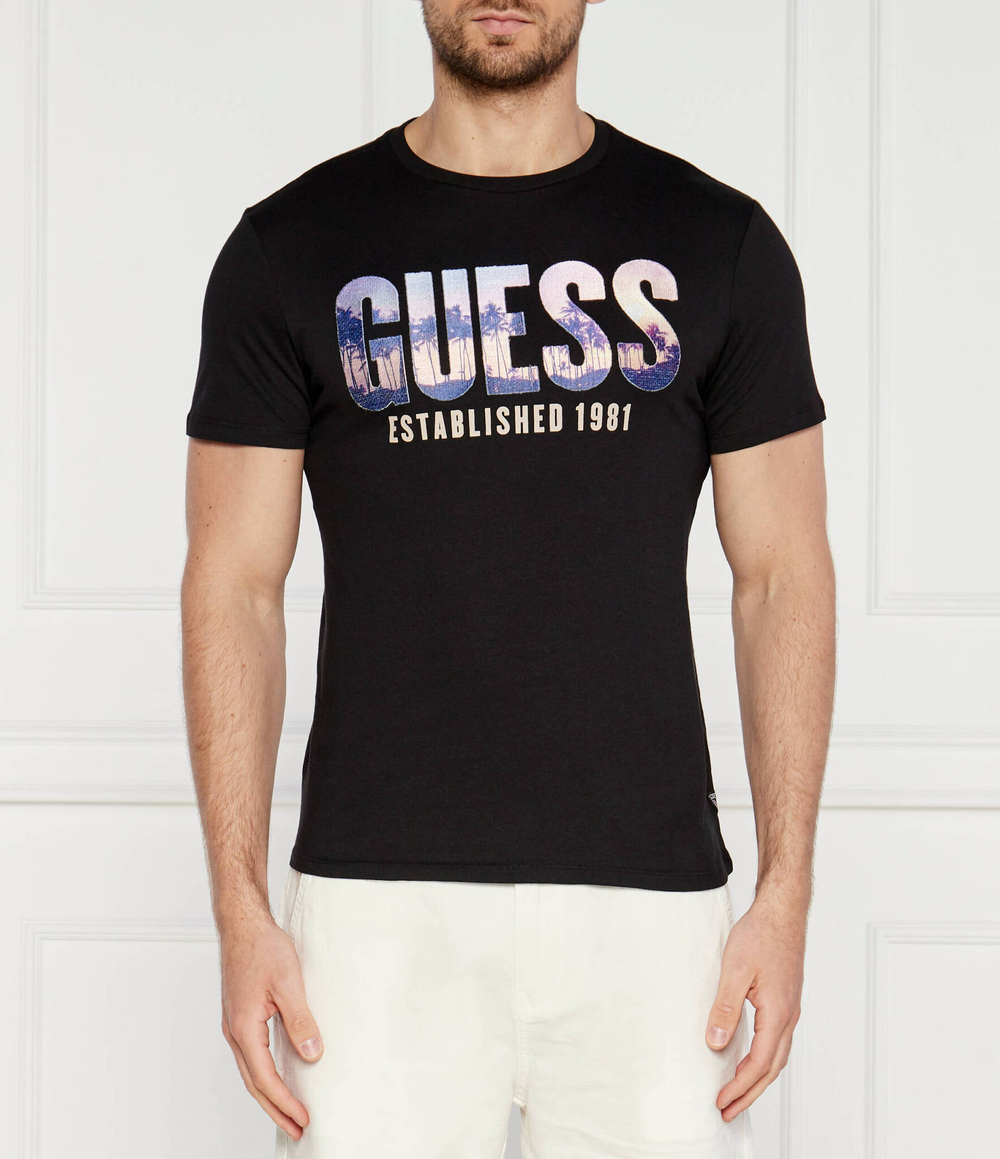 Футболка CITY OF PALMS GUESS - черный(M4YI83 K9RM1)