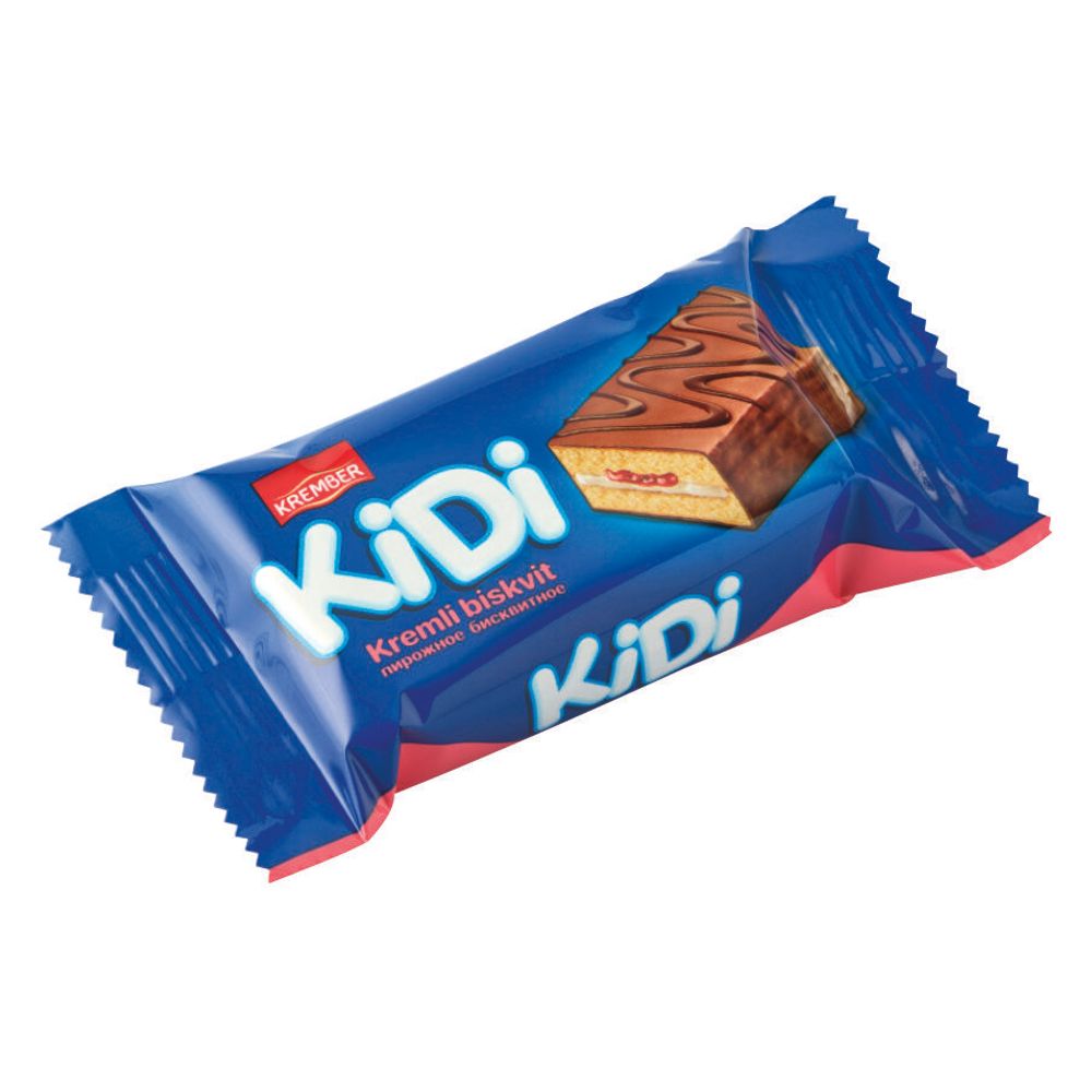 Пироженное Kidi с кремом и желе клубника 35г