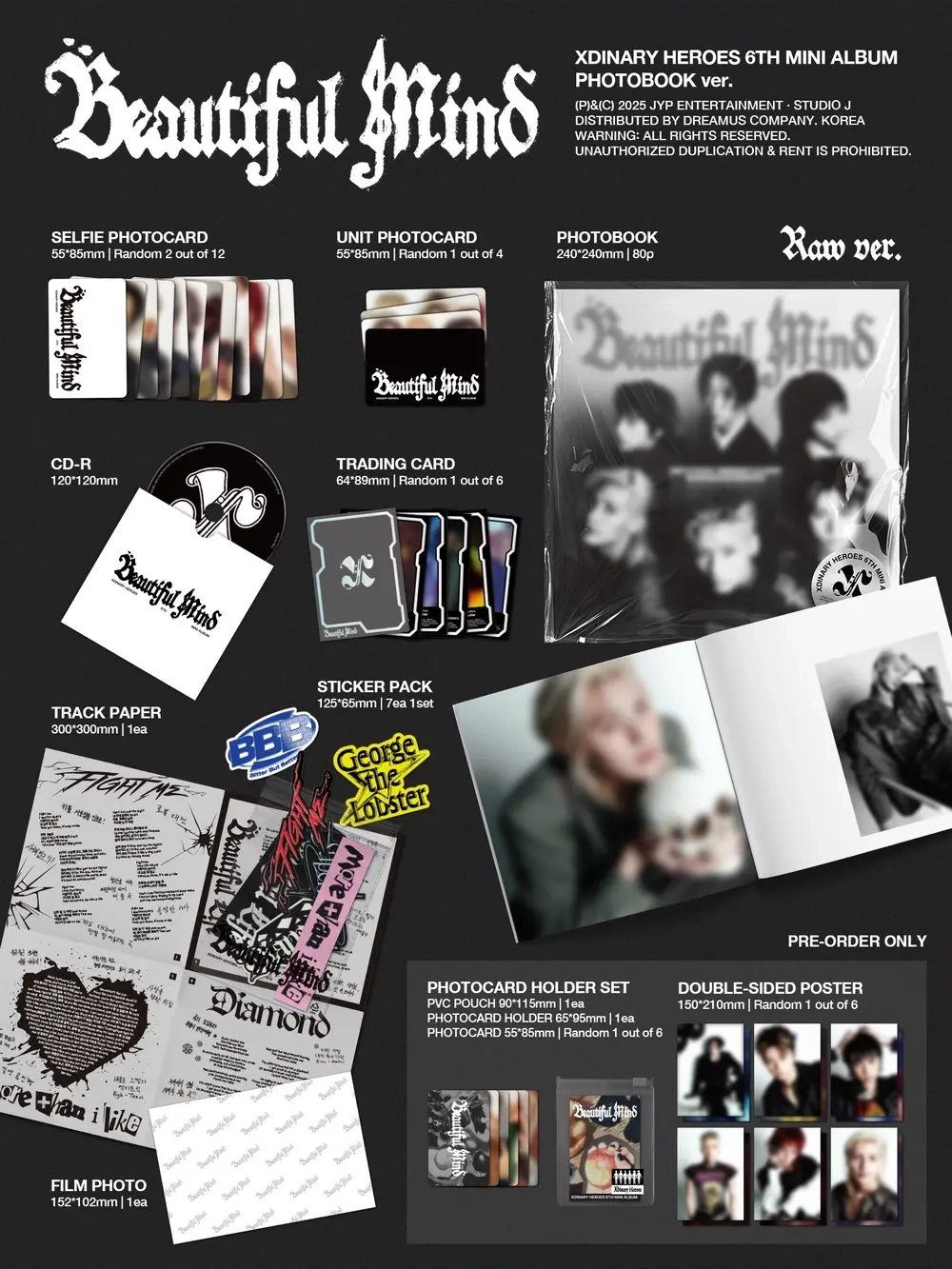 Альбом Xdinary Heroes - Beautiful Mind (PHOTOBOOK Ver.)