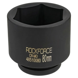 Головка ударная глубокая 80мм 6гр. 1'' RockForce##Rock FORCE RF-48510080