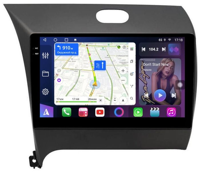 Магнитола для KIA Cerato 3 2013-2018 - FarCar S500-TS10 монитор 9.5" QLED на Android 14, Быстрая, CarPlay, 4G SIM-слот