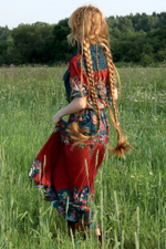 Платье "Андрэ (миди). Цветущий июнь"