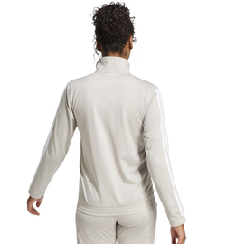 Женская теннисная куртка Adidas Tricot 3-Stripes Track - beige/white