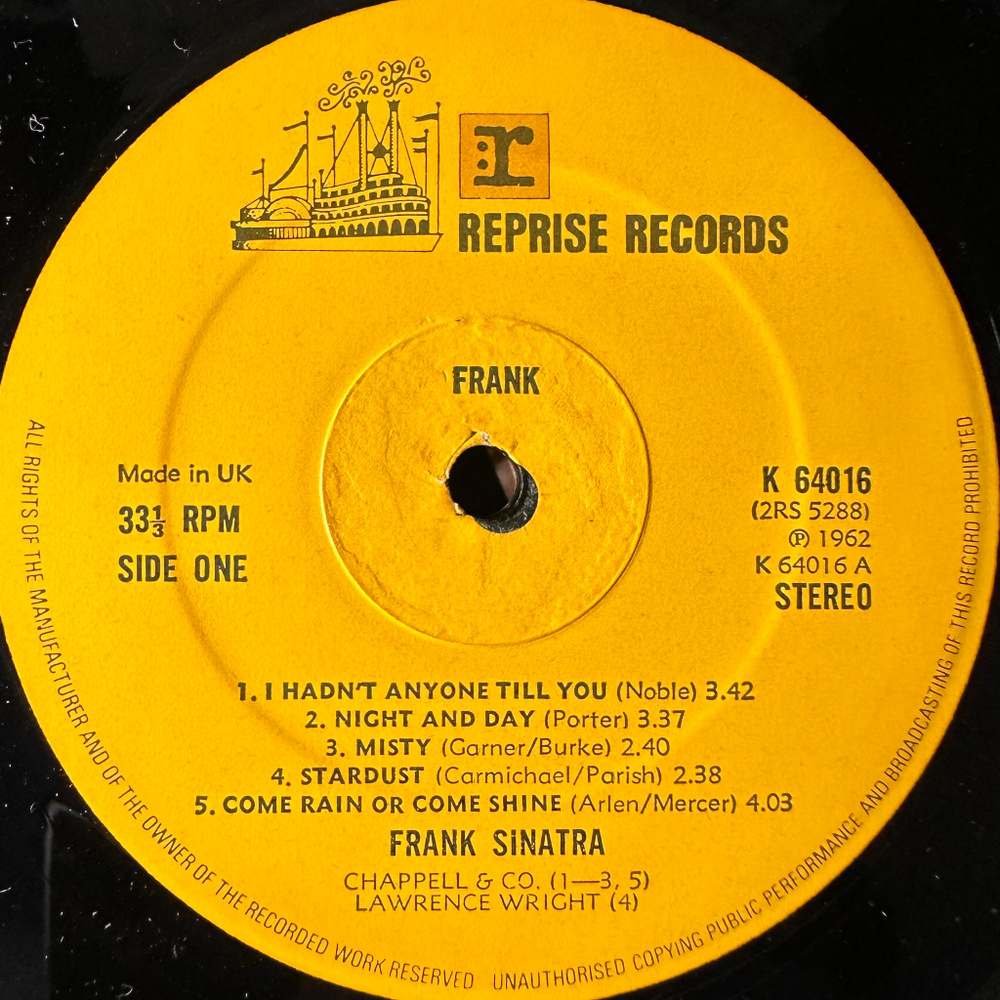 Frank Sinatra ‎– Frank 2LP (Англия 1973г.)