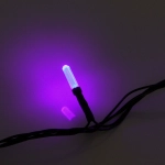 Гирлянда для дома «Кристаллы» 9,5 м 100 ламп LED черный пров.,8 реж.,IP-40, Фиолетовый (возможность соединения)