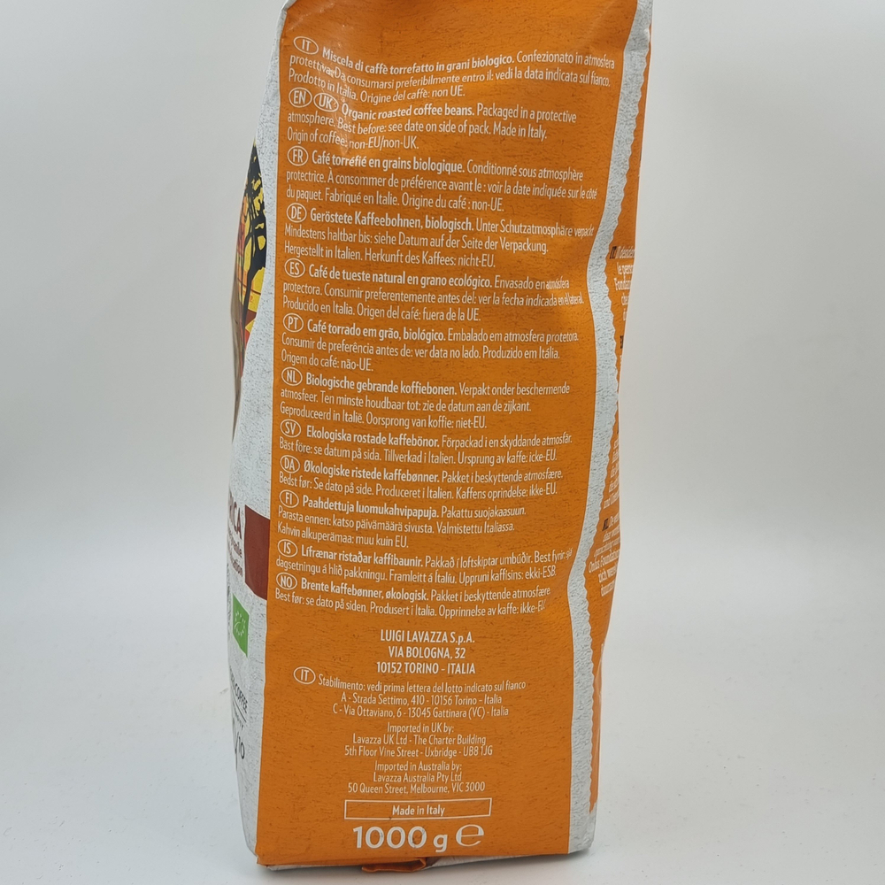 Кофе Lavazza "FOR AFRICA" Bio Organic, в зернах, 9/10, арабика, 1 кг, срок до 30.12.2025