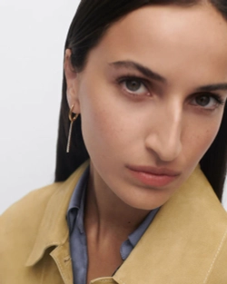 Серьги Olga Hoops серебро 925 пробы покрытое золотом