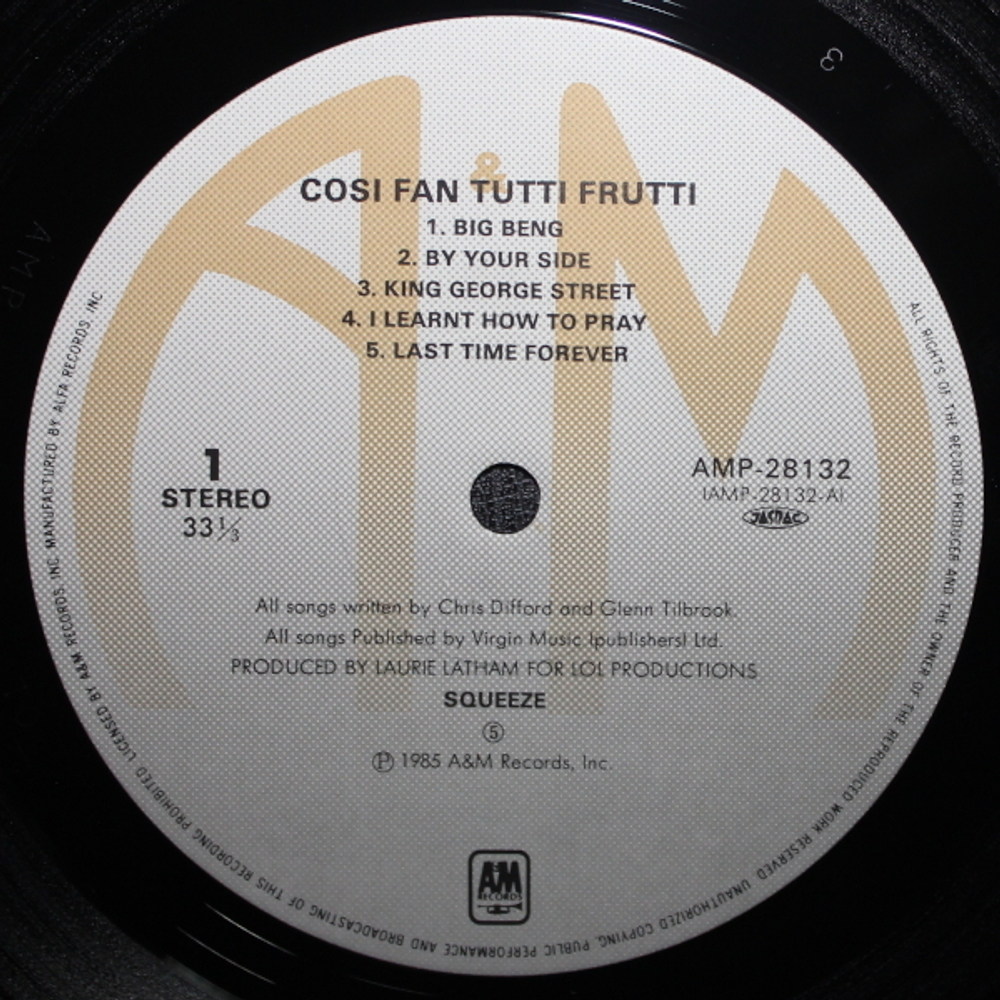Squeeze / Cosi Fan Tutti Frutti (LP)