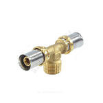 Тройник для МП/PE-X труб латунь пресс Дн 20х1/2"х20 НР RM153 Giacomini RM153Y037