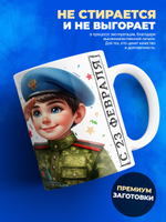 Кружка, с 23 февраля, 330мл, 1шт