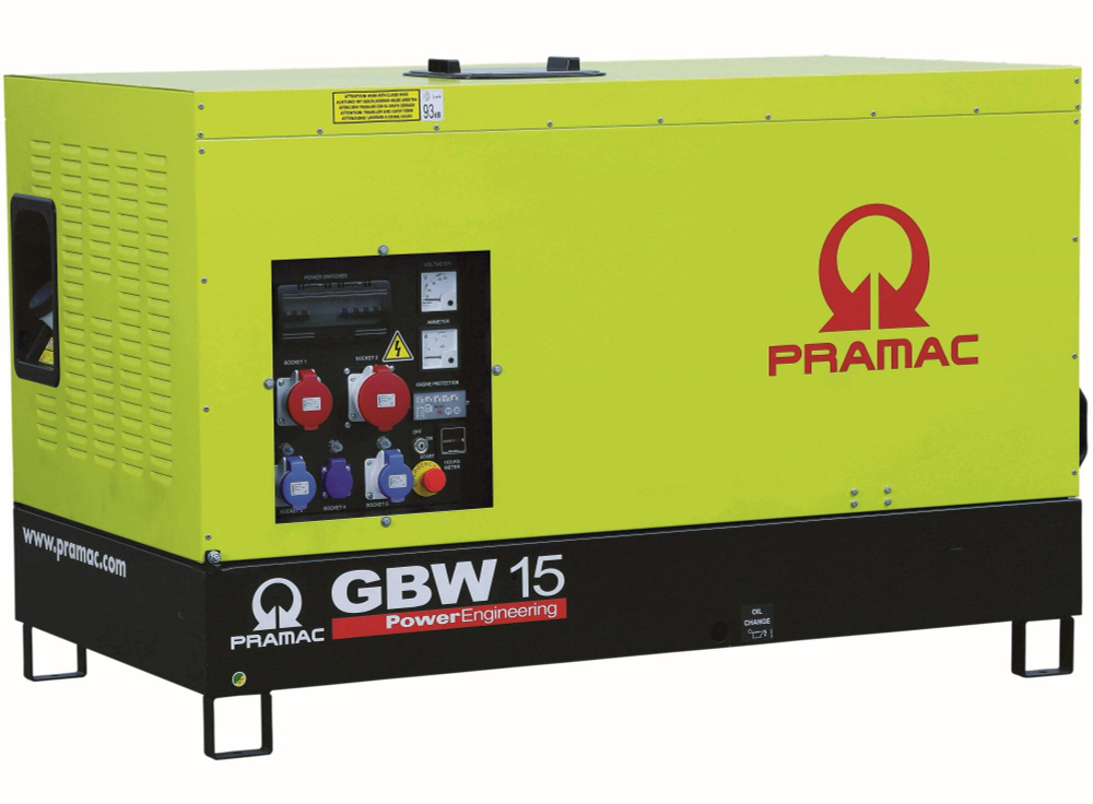 Дизельный генератор Pramac GBW 15 P в кожухе