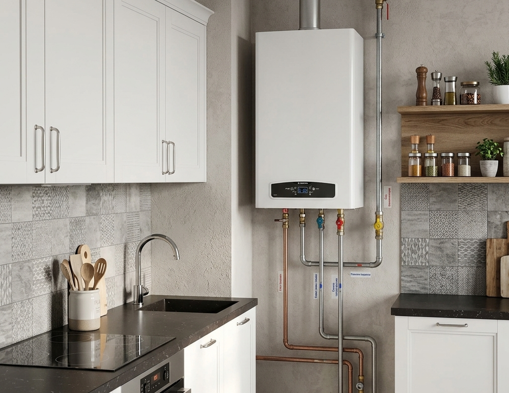 Двухконтурный котел Ariston cares XC 24 FF NG