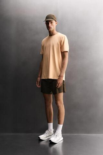 ZARA ШОРТЫ ДЛЯ БЕГА 5”, ЗЕЛЕНЫЙ/СЕРЫЙ