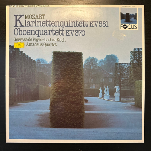 Моцарт - Квинтет для кларнета KV581 - Квартет для гобоев KV370 (Германия 1987г.)