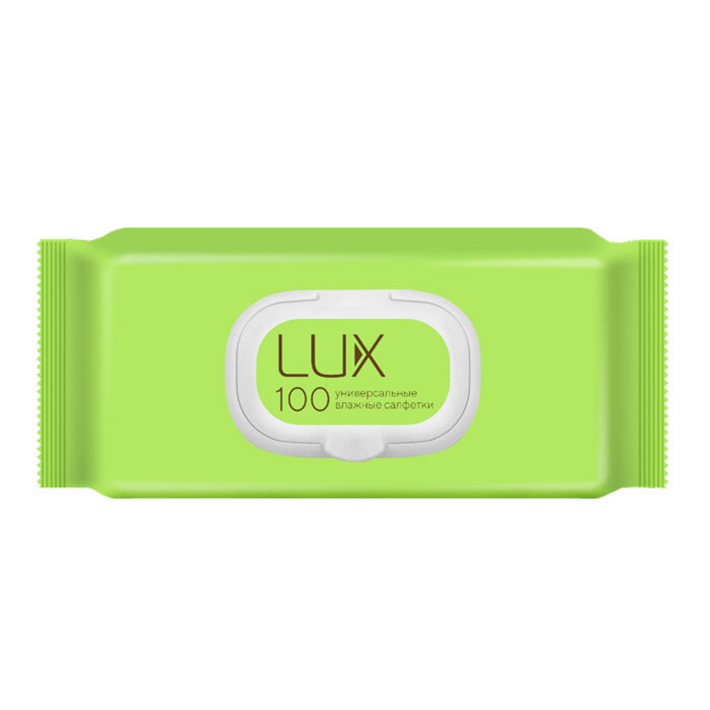 Салфетки влажные Lux с клапаном 100 шт