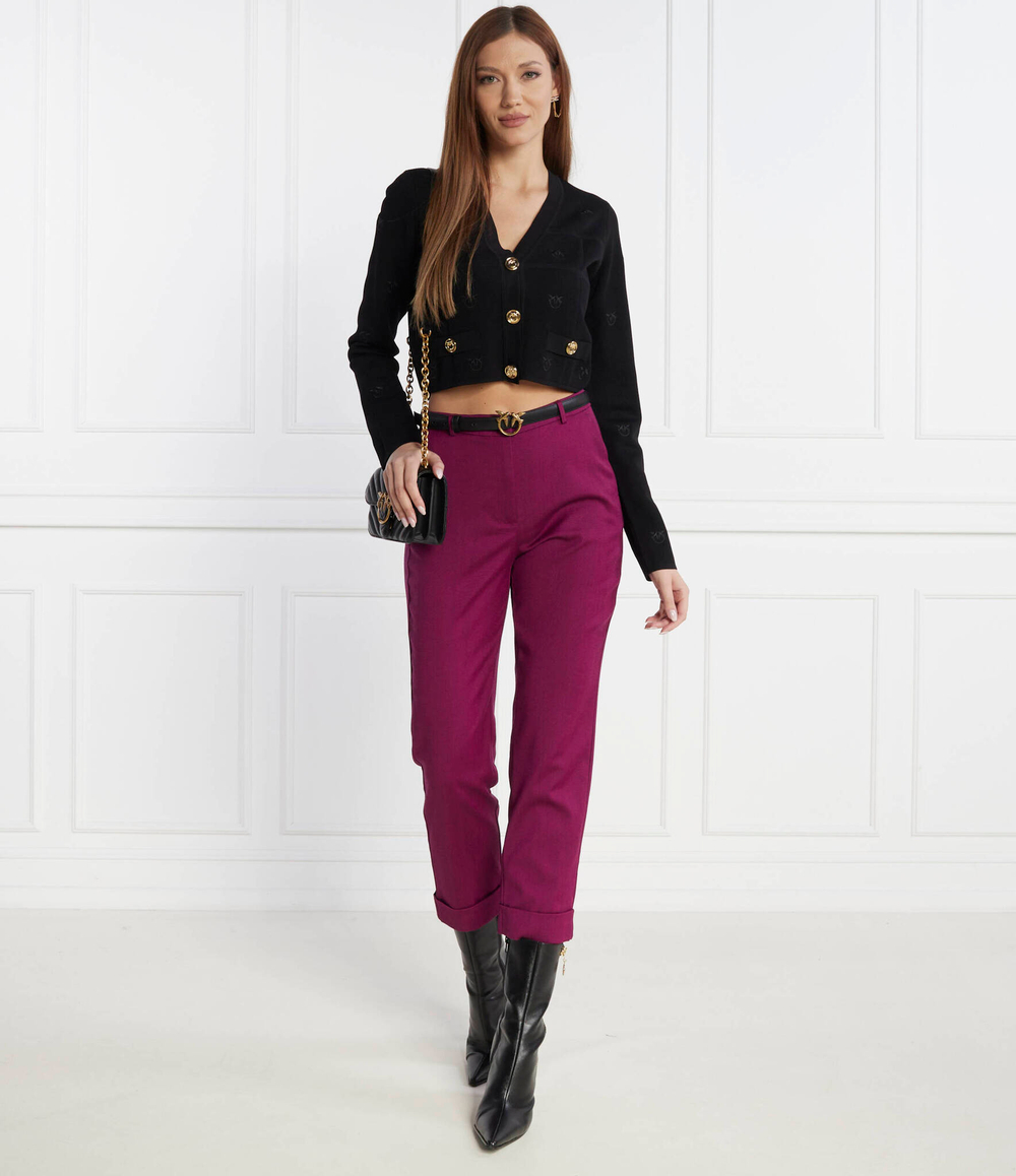 Хлопковые штаны Pinko - фиолетовый(102194 A1B3)