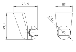 Крепление настенное Lemark LM8080C поворотное для лейки