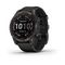 Умные часы Garmin Fenix 7 Sapphire Solar титановый серый DLC с черным ремешком