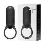 Черное эрекционное виброкольцо Tenga SVR Plus Vibrating Cock Ring Black VRP-001