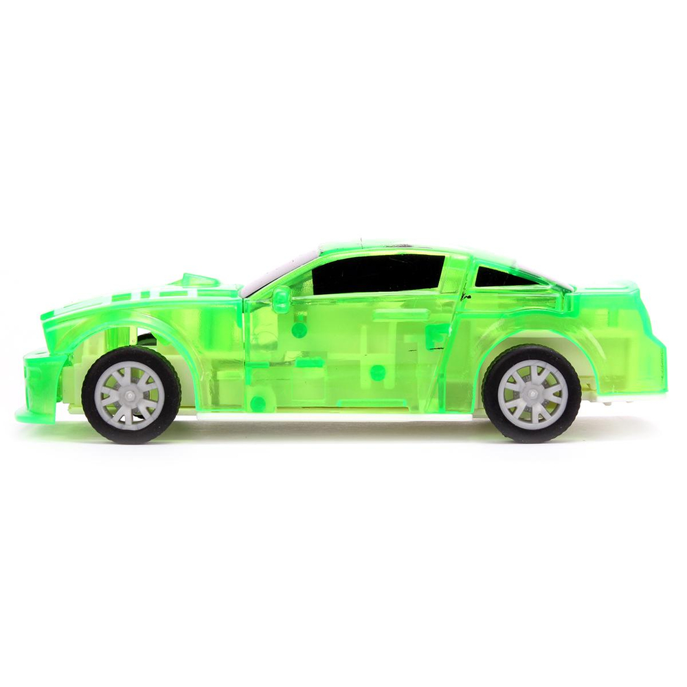Машинка Abtoys разбивающаяся инерционная зеленая 1:32