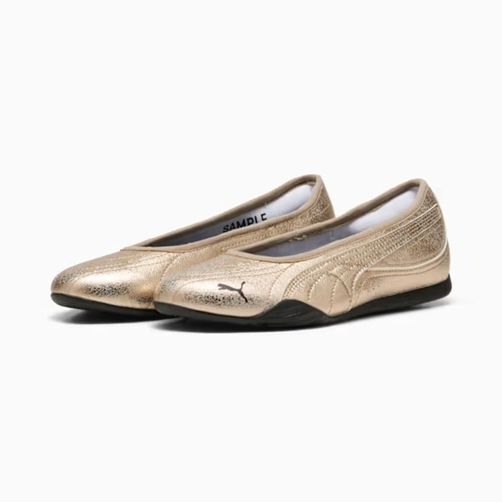 PUMA Кроссовки-балетки Catch Soleil Metallic Whisper, золотой