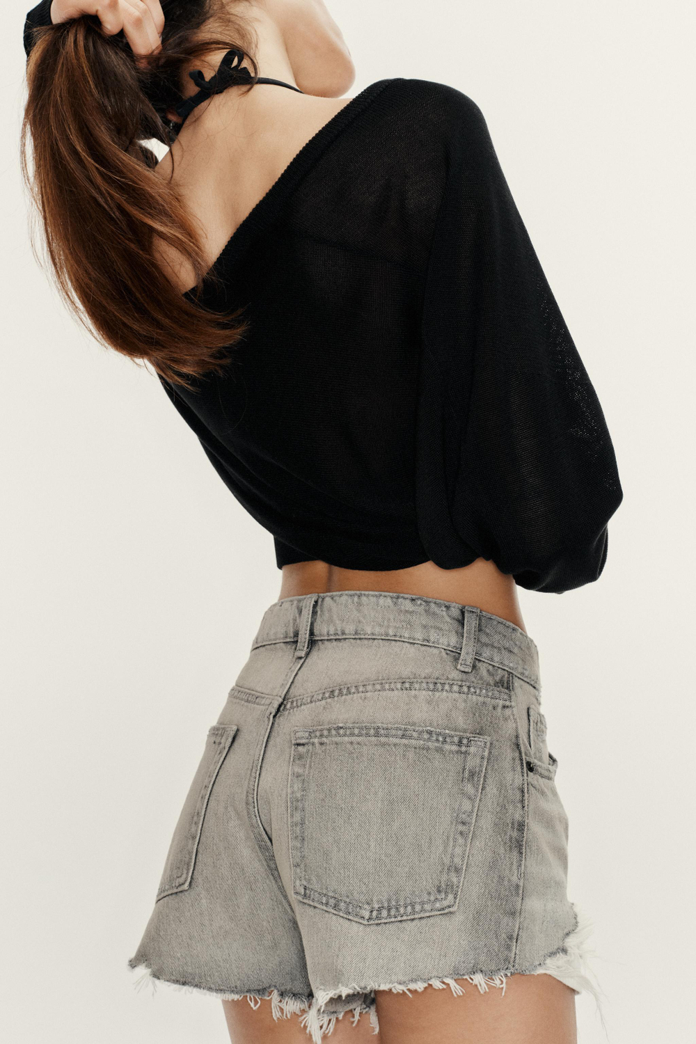 ДЖИНСОВЫЕ ШОРТЫ TRF С ВЫСОКОЙ ПОСАДКОЙ — ZARA