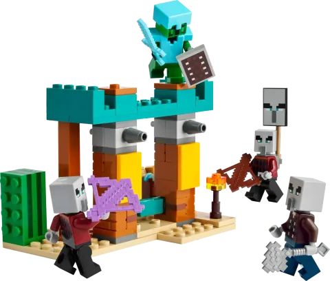 Конструктор LEGO Minecraft 21267 Сельский патруль в пустыне