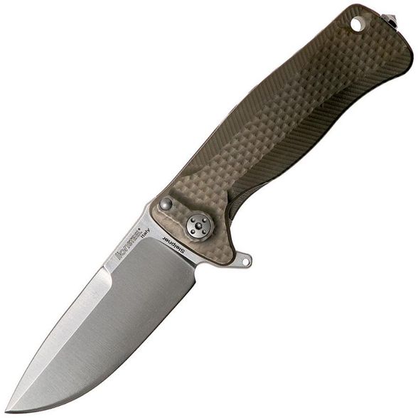 Цена наНож складной LionSteel SR22 B (BRONZE) Mini, сталь Uddeholm Sleipner® Satin, рукоять титан по технологии Solid®, бронзовый