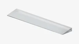 Белая подставка Prism Wrist Rest для Lofree Hyzen67 — вид под углом