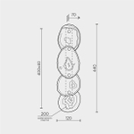 Настенный светодиодный светильник Modestyle MS.1810.480 GD