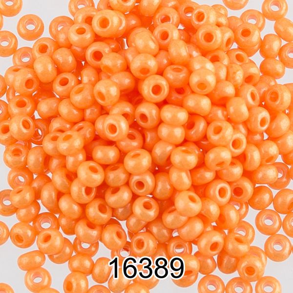 Бисер Preciosa 10/0 (2.3 мм), 500 г, 16389 (Ф407) оранжевый