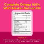 Natural Factors, Complete Omega, 100% жир дикого аляскинского лосося, 1300 мг, 180 капсул Enteripure