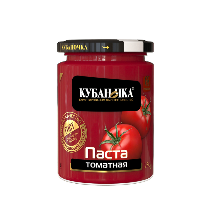 Паста томатная Кубаночка 25%, 280 гр. 1103